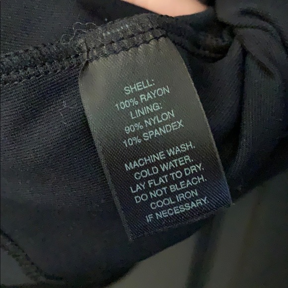 WHBM scowl neck black sheer top medium - Picture 5 of 6